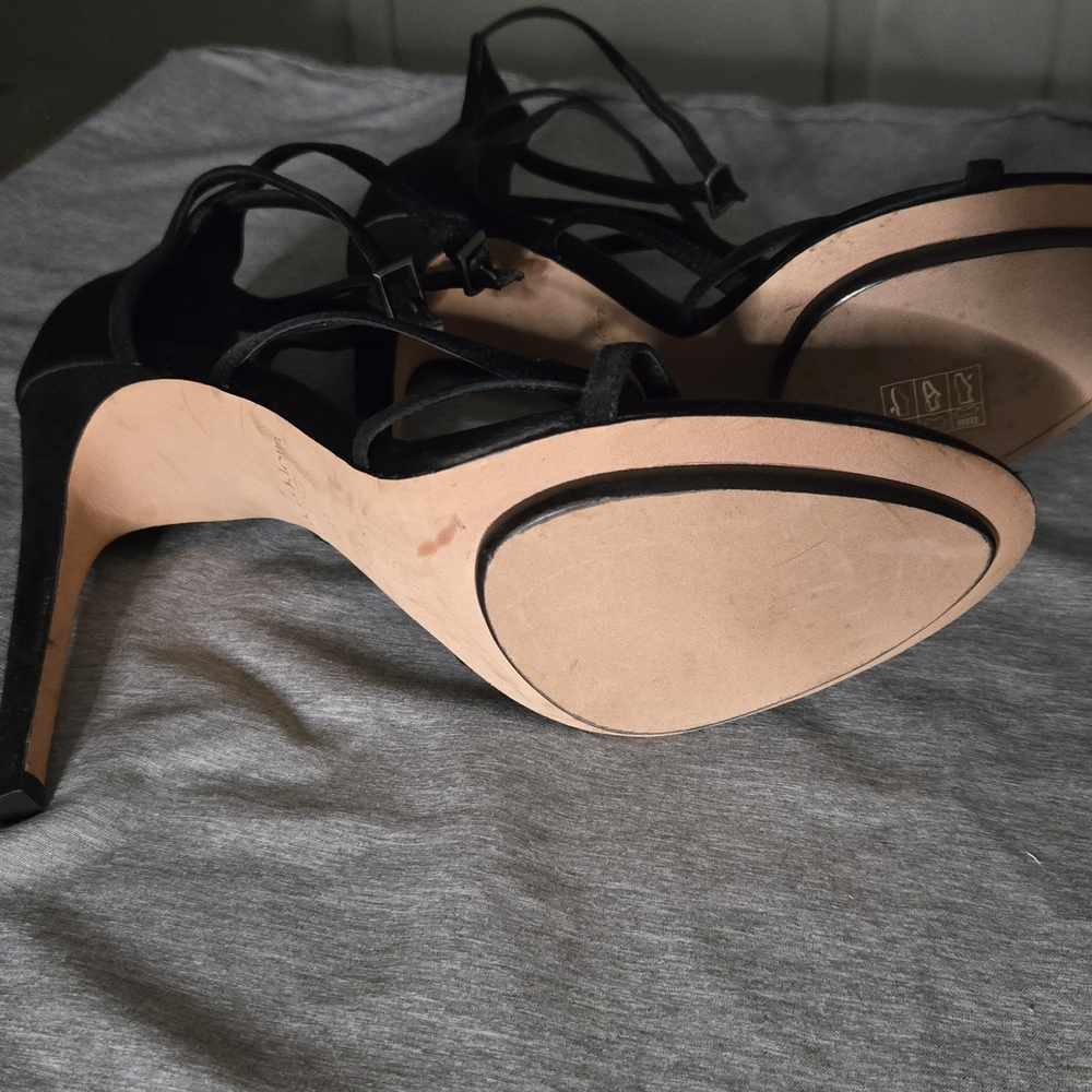 Calvin Klein Collection Black Strappy Heels